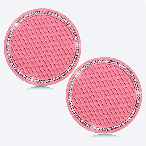 Bling Car Accessories 2.75 inch,Rhinestone Anti Slip Insert Coaster 2PCS Bling Car Cup Coaster Suitable for Most Car Interior Bling Car Accessories 2.75 inch,Rhinestone Anti Slip Insert Coaster 2PCS Bling Car Cup Coaster Suitable for Most Car Interior